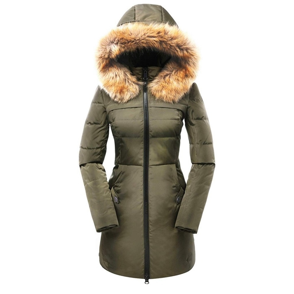 Down Jacket Faux Fur Hood Petite XS